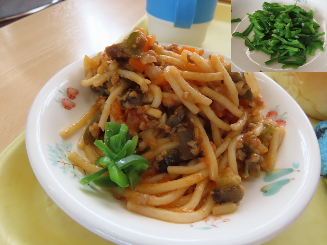 スパゲッティに添えて