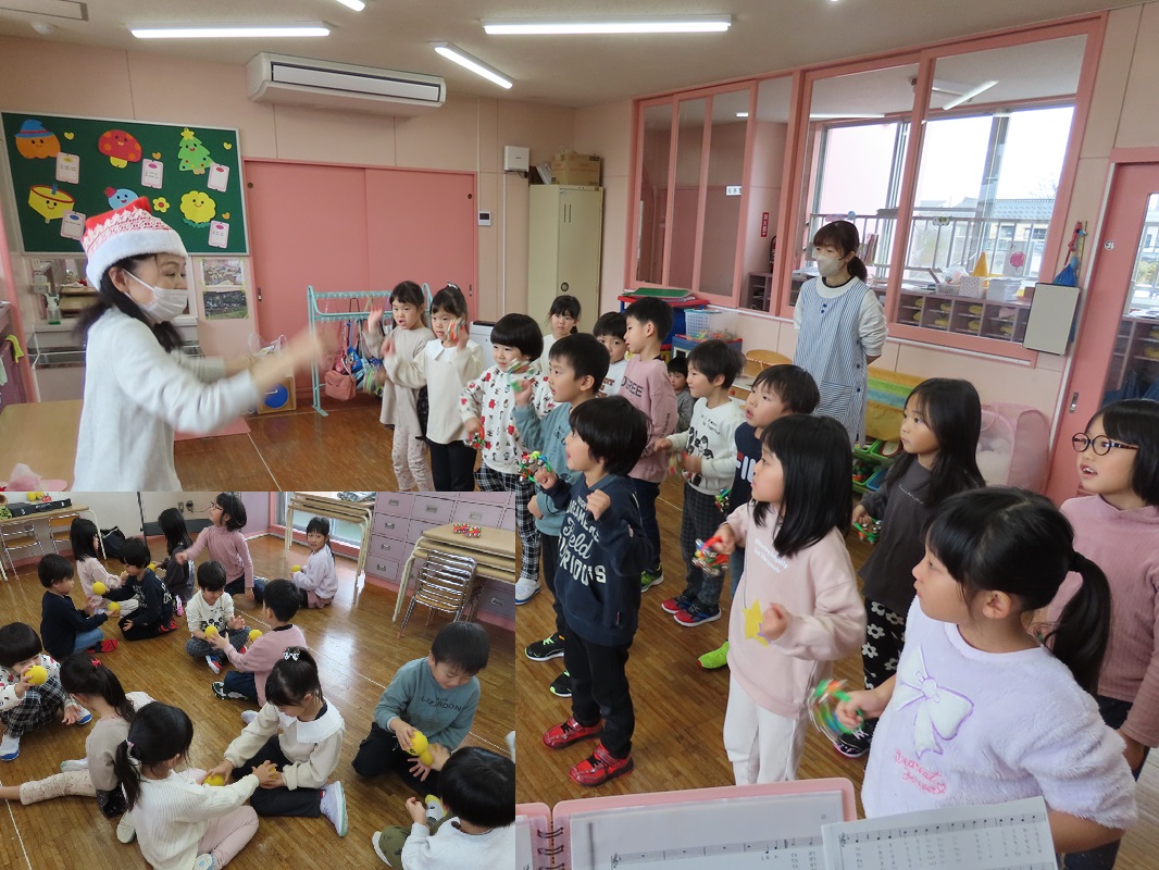 １２月１０日（火） 年中・年長組 ぽっぷんあわー