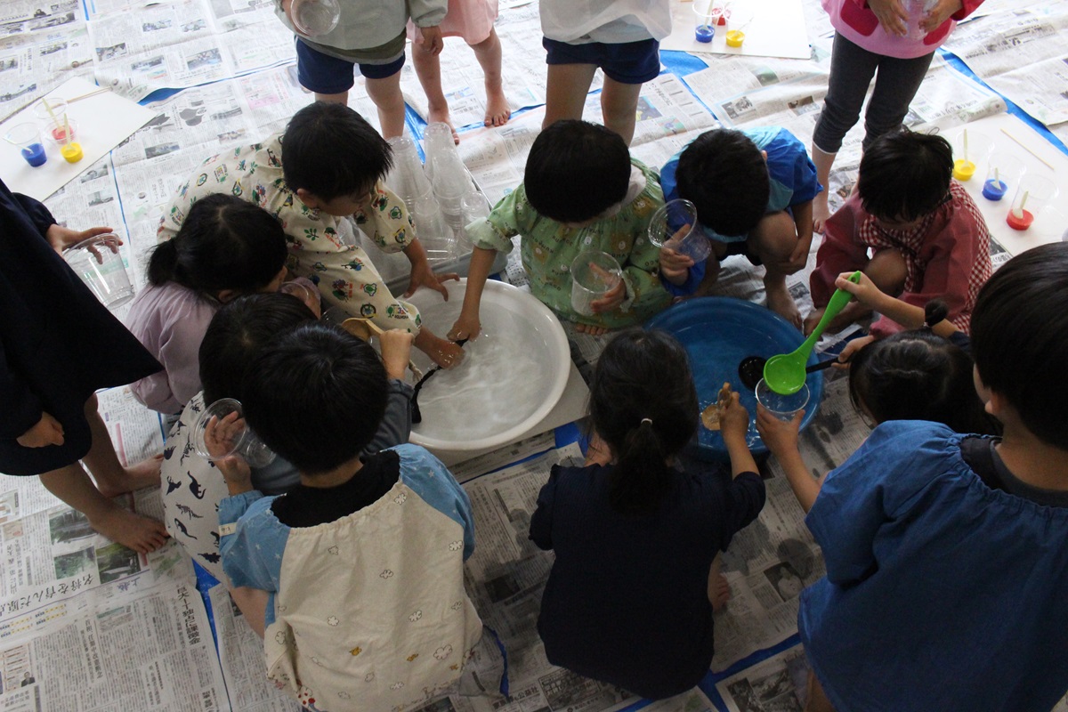 材料を混ぜよう！