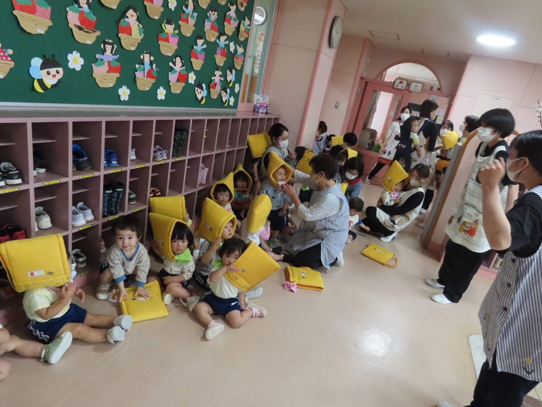 ５月３１日（金）ばら・つぼみ組避難訓練