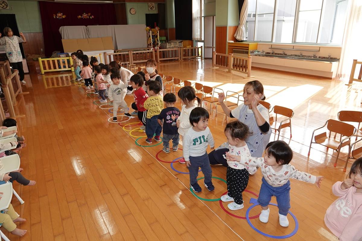 ばらぐみのお遊戯会練習