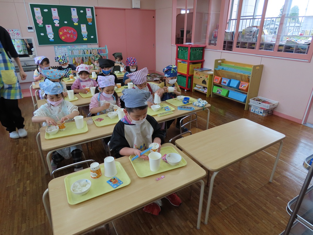 4月２４日（木） 年長組 レッツトライクッキング①