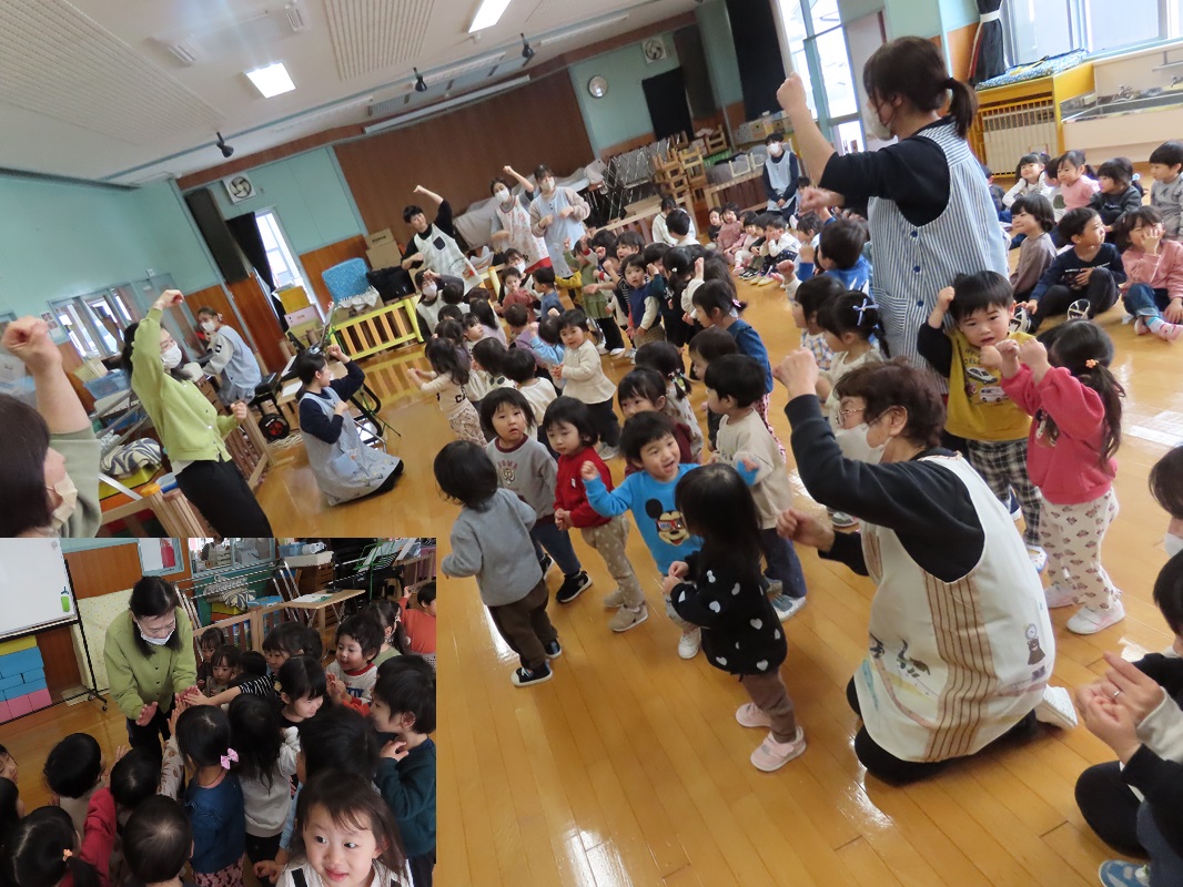 １月２３日（木） ぼたん・ばら組　音楽発表会に向けて