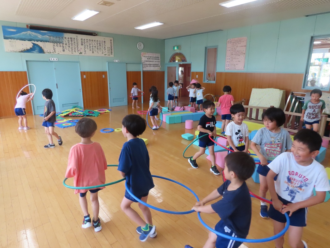 7月24日（木） 年長組 朝の自由あそび