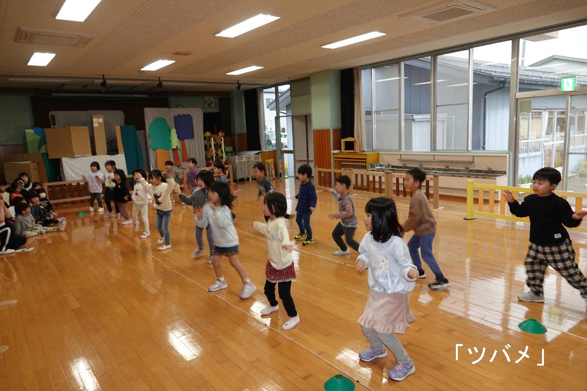 たけぐみのお遊戯会練習