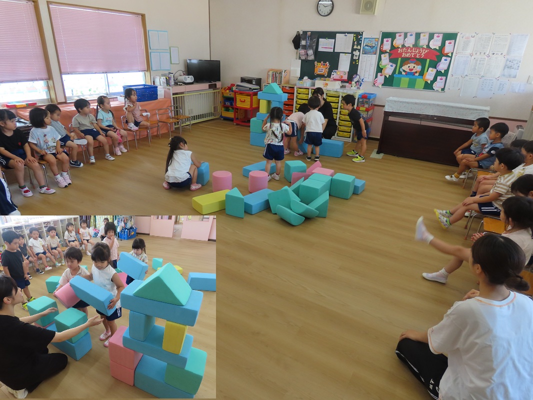 7月30日（水） さくら組 積み木ゲーム
