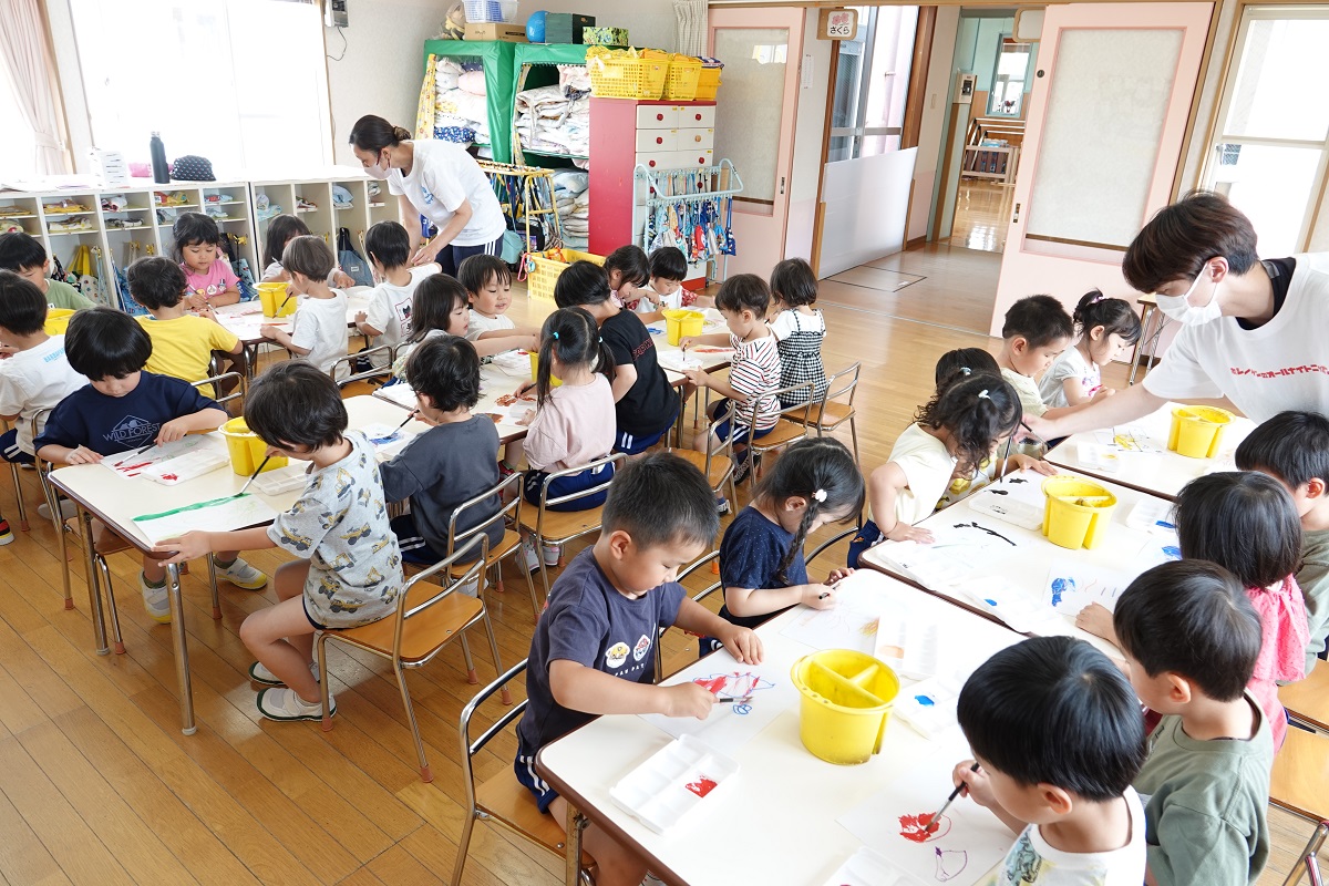 6月8日（木）さくらぐみのはじき絵