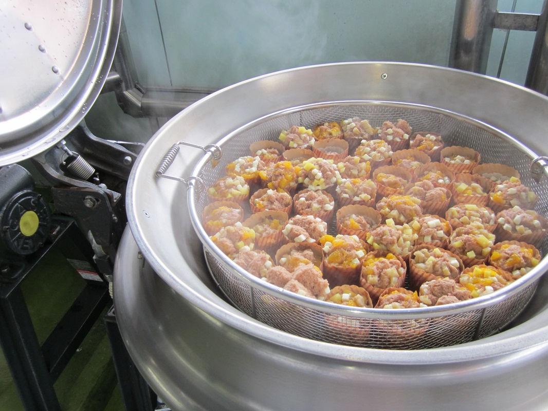 蒸し上がりました