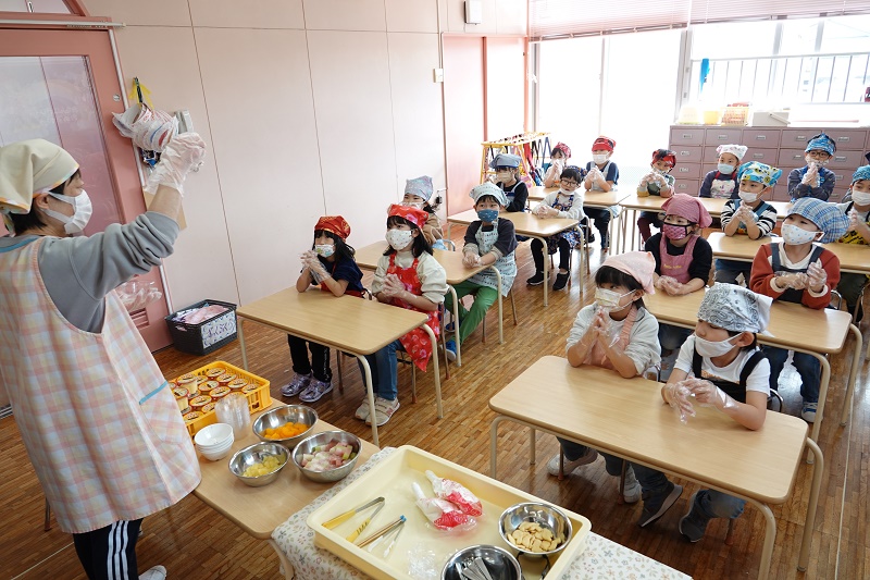 3月10日（金）年長の「レッツトライクッキングⅧ」